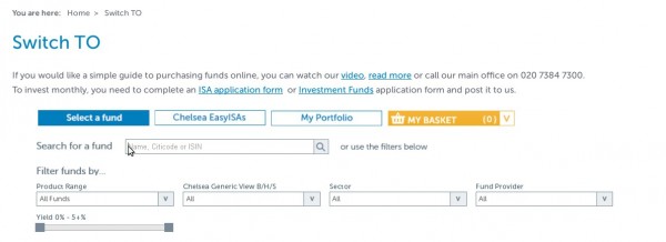 Type the fund name
